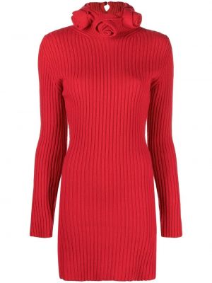 Vlnené mini šaty Blumarine červená