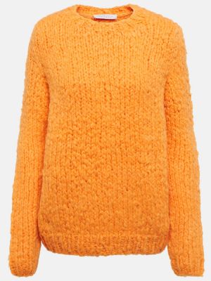 Sweter z kaszmiru Gabriela Hearst pomarańczowy
