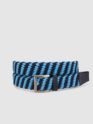 Cinturón con trenzado Emidio Tucci azul
