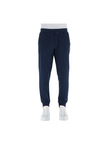 Spodnie sportowe z kieszeniami Polo Ralph Lauren niebieskie