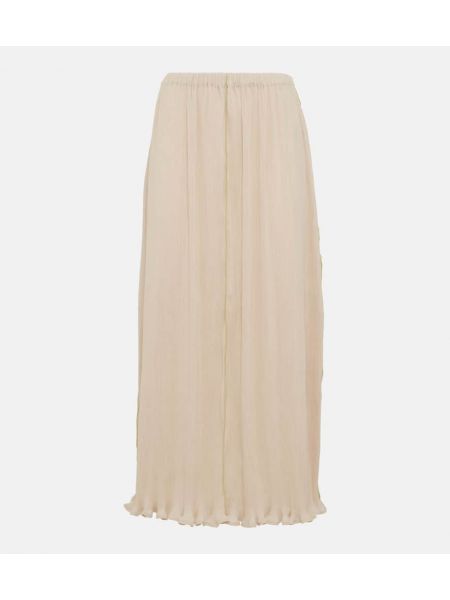 Højtaljet maxi nederdel Toteme beige