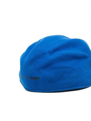 Woll baskenmütze mit print Comme Des Garçons Shirt blau