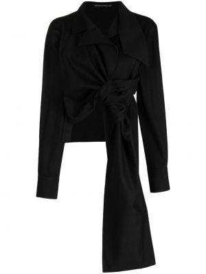 Czarna kurtka bawełniana Yohji Yamamoto