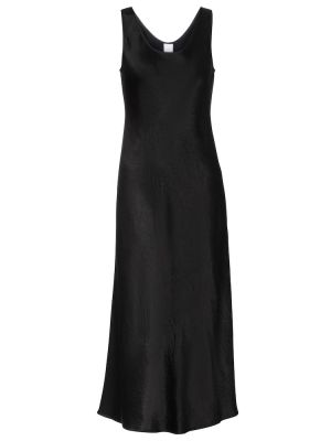 Σατέν μίντι φόρεμα Max Mara μαύρο