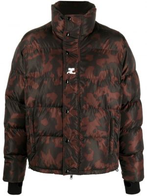 Pernata jakna s printom s camo uzorkom Courreges