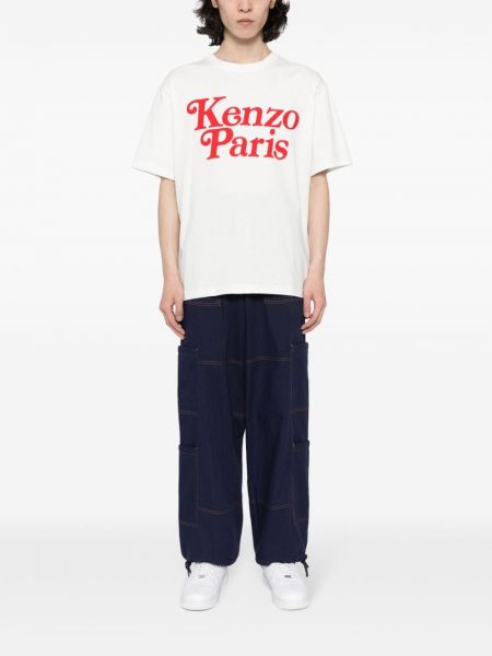 Bavlněné tričko Kenzo bílé