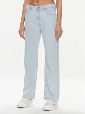 Priliehavé džínsy s rovným strihom Hugo modrá