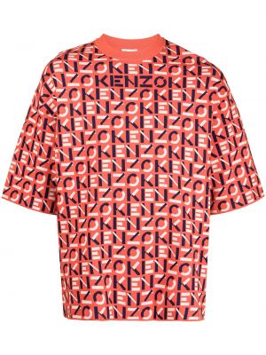 Camiseta con estampado Kenzo rojo