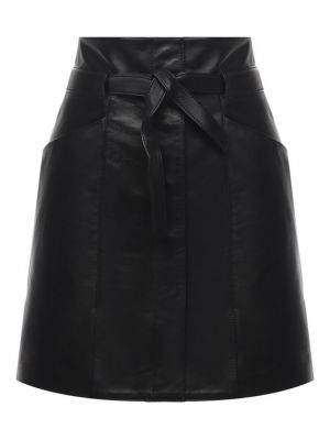Кожаная юбка Isabel Marant черная