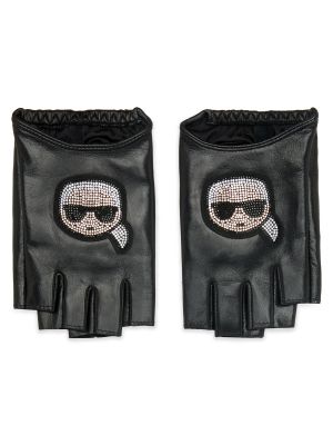 Rękawiczki Karl Lagerfeld czarne