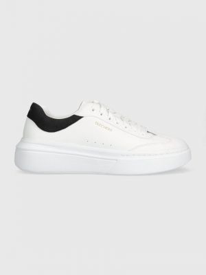 Białe sneakersy Skechers