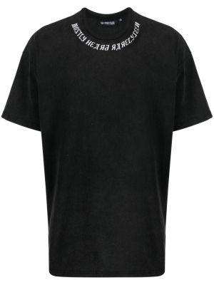 Bavlnené tričko s potlačou Mostly Heard Rarely Seen čierna