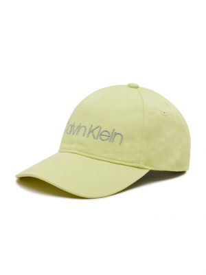 Kepurė su snapeliu Calvin Klein geltona