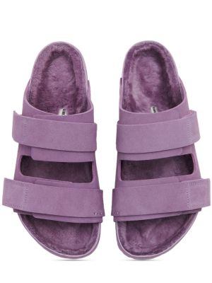 Semišové sandále Birkenstock Tekla fialová