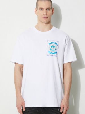 Bavlněné tričko s potiskem Ksubi bílé
