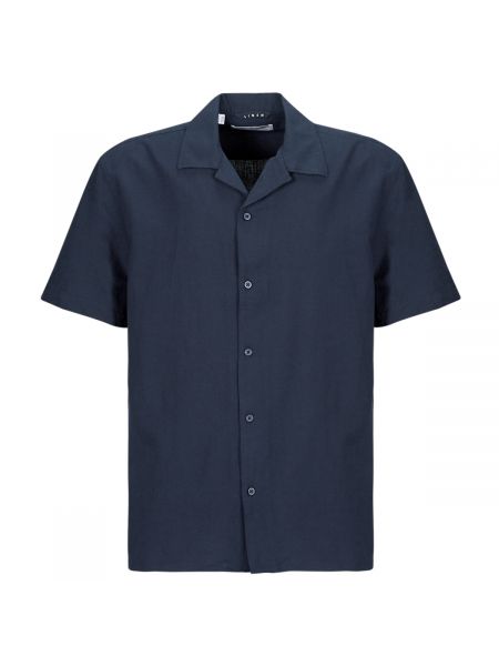Košile s krátkými rukávy Selected modrá