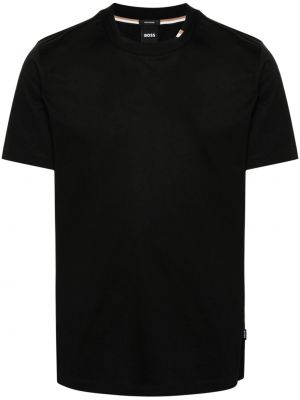 Einfarbige t-shirt aus baumwoll Boss schwarz