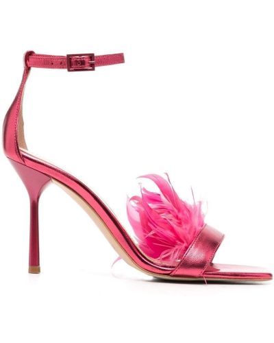 Sandales ar papēžiem ar spalvām Liu Jo rozā