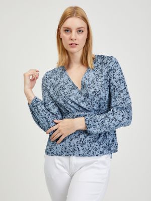 Блуза на цветя Orsay синьо
