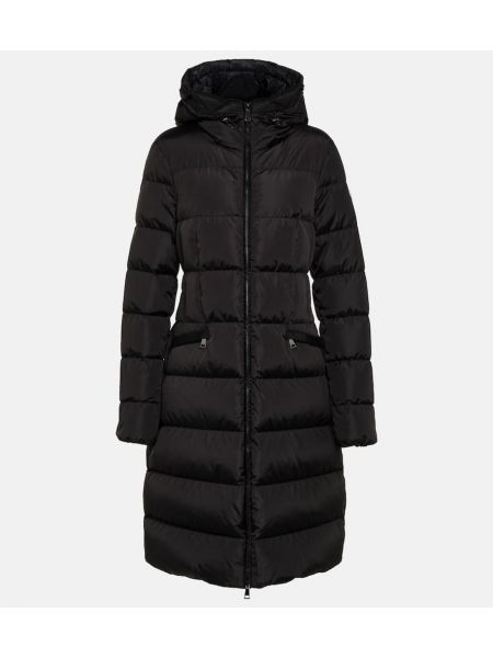 Ner lång kappa Moncler svart