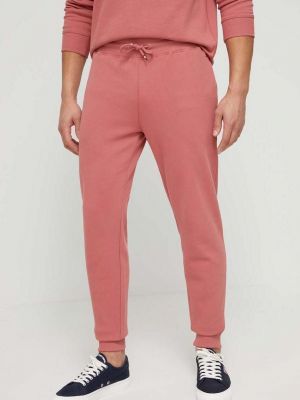 Kalhoty Tommy Hilfiger růžové