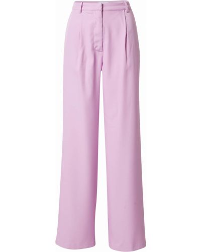 NA-KD Pantaloni cu dungă  roz deschis