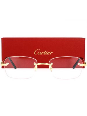 Okulary przeciwsłoneczne Cartier złote