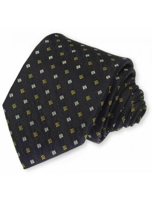 Клетчатый галстук Enrico Coveri черный