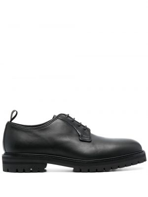 Pantofi derby cu șireturi din piele din dantelă Officine Creative negru