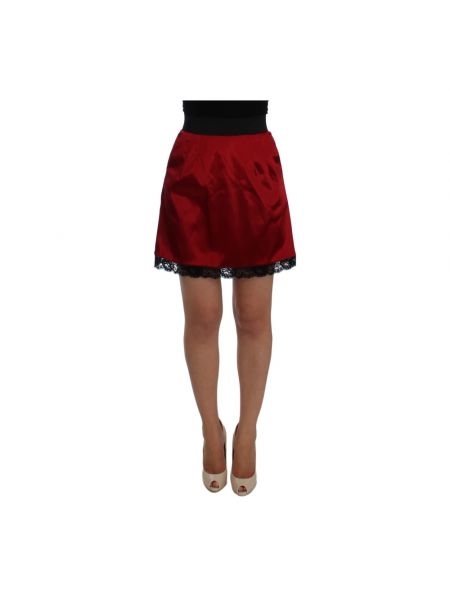 Mini spódniczka Dolce And Gabbana czerwona