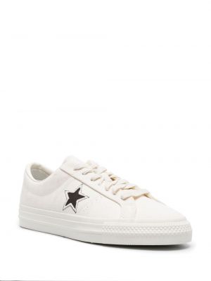 Sneakersy sznurowane koronkowe w gwiazdy Converse One Star