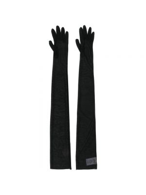 Czarne rękawiczki Dries Van Noten