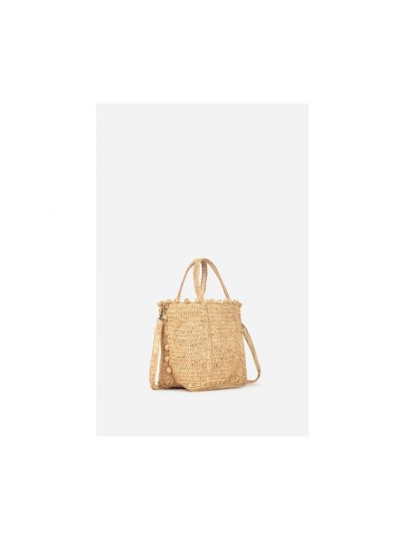 Shopper handtasche mit taschen Vanessa Bruno beige