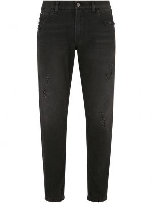 Avsmalnande jeans Dolce & Gabbana svart