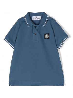 Kort tröja för tjejer Stone Island Junior blå