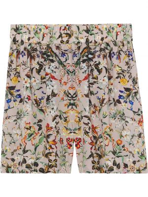 Pantalones cortos de flores con estampado Burberry