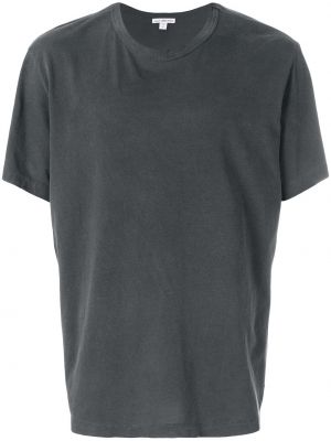Voľné priliehavé tričko James Perse sivá