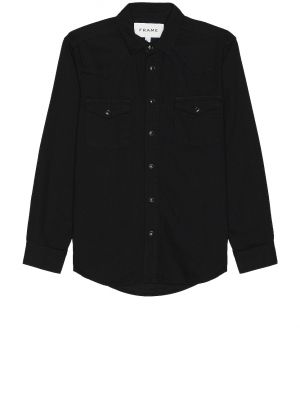Джинсовая рубашка Frame черная