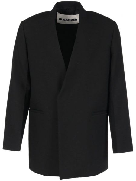Woll blazer mit v-ausschnitt Jil Sander Pre-owned schwarz