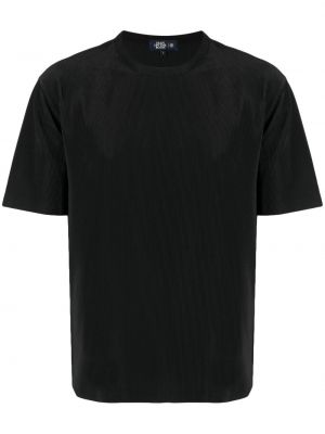 T-shirt plissé Man On The Boon. noir