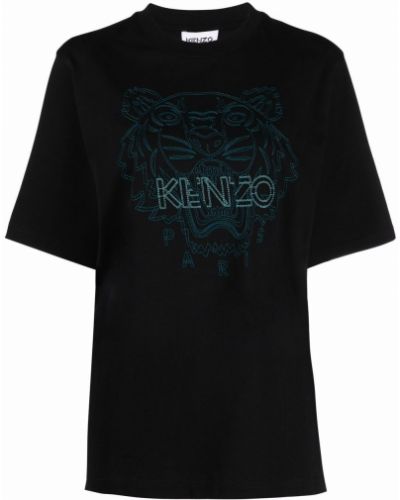 Camiseta de cuello redondo Kenzo negro