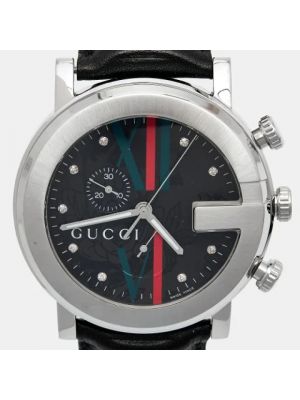Zegarek ze stali chirurgicznej Gucci Vintage czarny