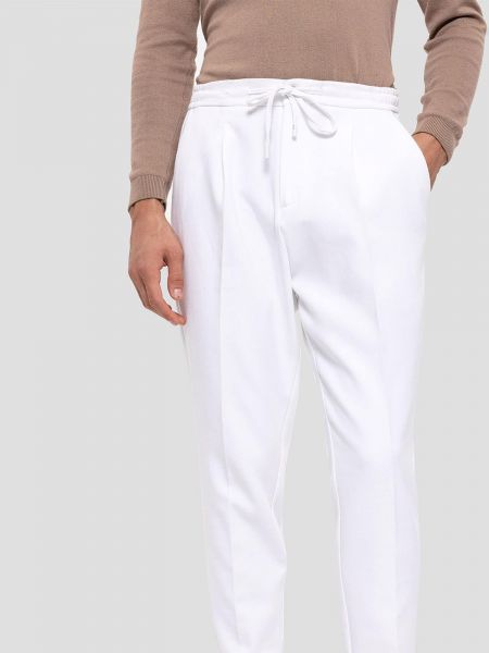 Pantaloni plissettati Antioch bianco