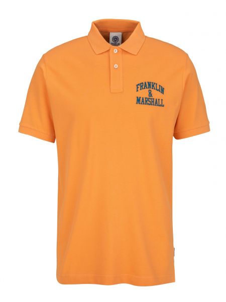 Поло Franklin & Marshall Cotton Piquet оранжевый