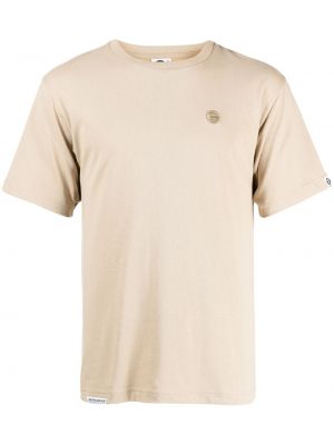 T-shirt med broderi Aape By *a Bathing Ape® brun