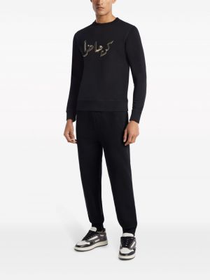 Sweatshirt aus baumwoll mit print Qasimi schwarz