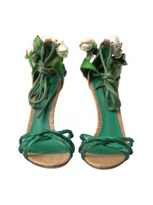 Calzado con tacón de tacón alto Dolce & Gabbana verde