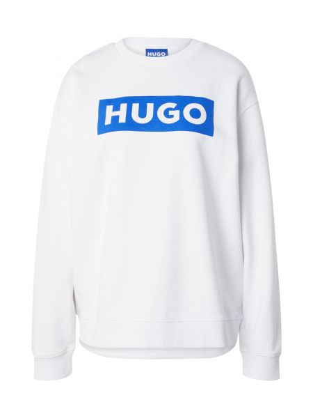 Класически relaxed суитчър Hugo Blue бяло