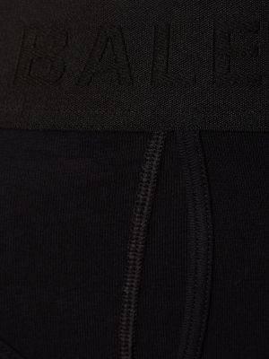 Βαμβακερή κιλότα από ζέρσεϋ Balenciaga μαύρο