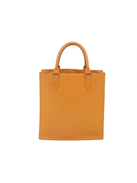 Shopperka skórzana Louis Vuitton Vintage pomarańczowa